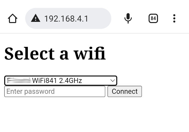 Select Wifi form